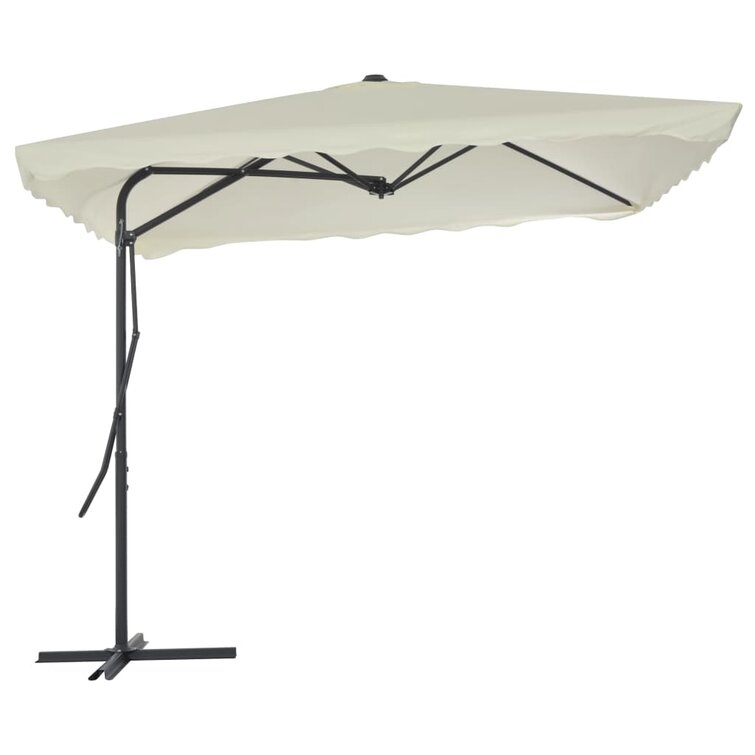 Outdoor Umbrella 360-degree Rotatable Parasol Patio Sunshade Steel