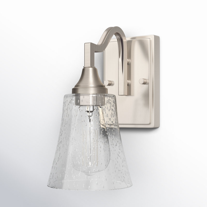 Abramowski Armed Sconce, Brushed Nickel