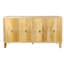 Armoire d'appoint rétro avec motif à vagues - Intérieur spacieux pour divers articles et élégants (accents multifonctionnels naturels différents besoins