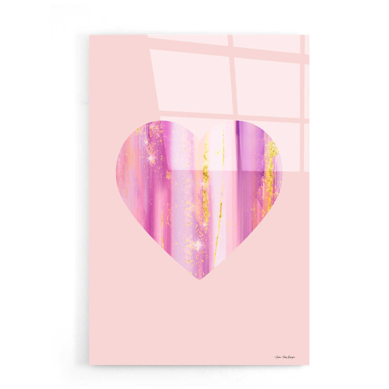 'Happy Heart II' by Seven Trees Design, Acrylic Glass Wall Art, 24" H x 16" W x 0.2" D