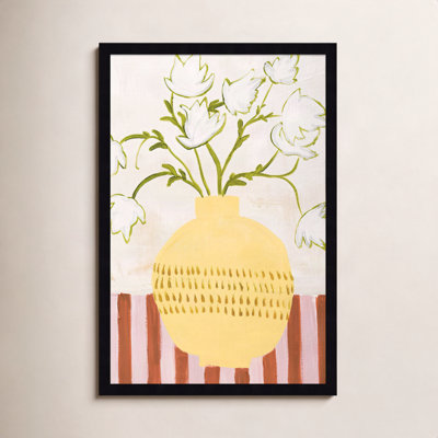 Yellow Vase Print by Design Fabrikken