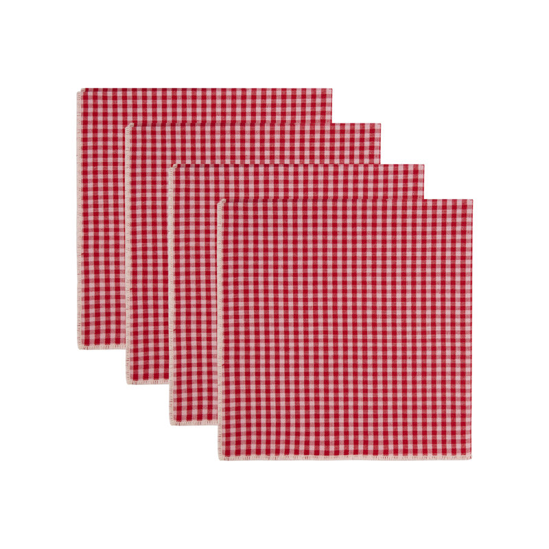  Serviette Valentine Vichy S / 4