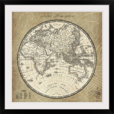 French World Map " French World Map II " by Sue Schlabach