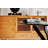Dining Table With Cross Metal Leg And MDF Top,Modern Space Saving Kitchen Table