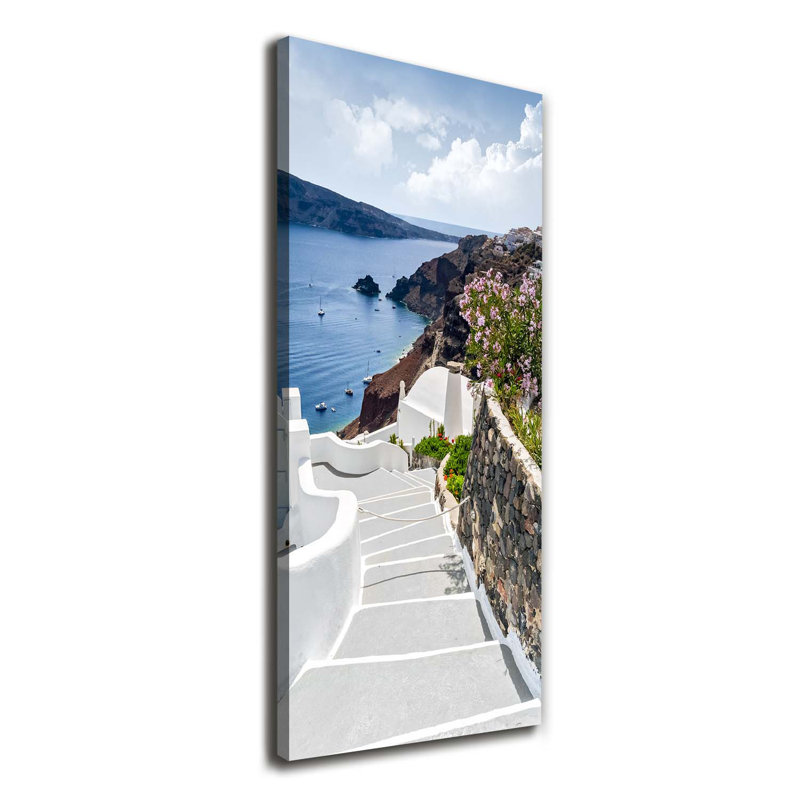 Santorini Greece - Wrapped Canvas Print