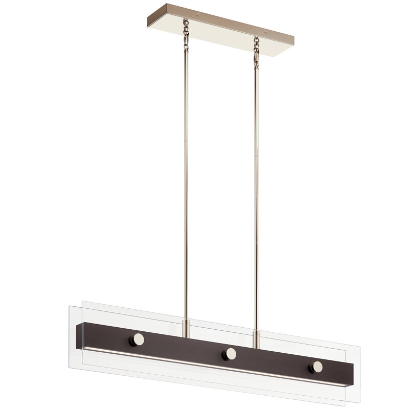 Luminaire suspendu linéaire à DEL 6 lumières pour îlot de cuisine Drees