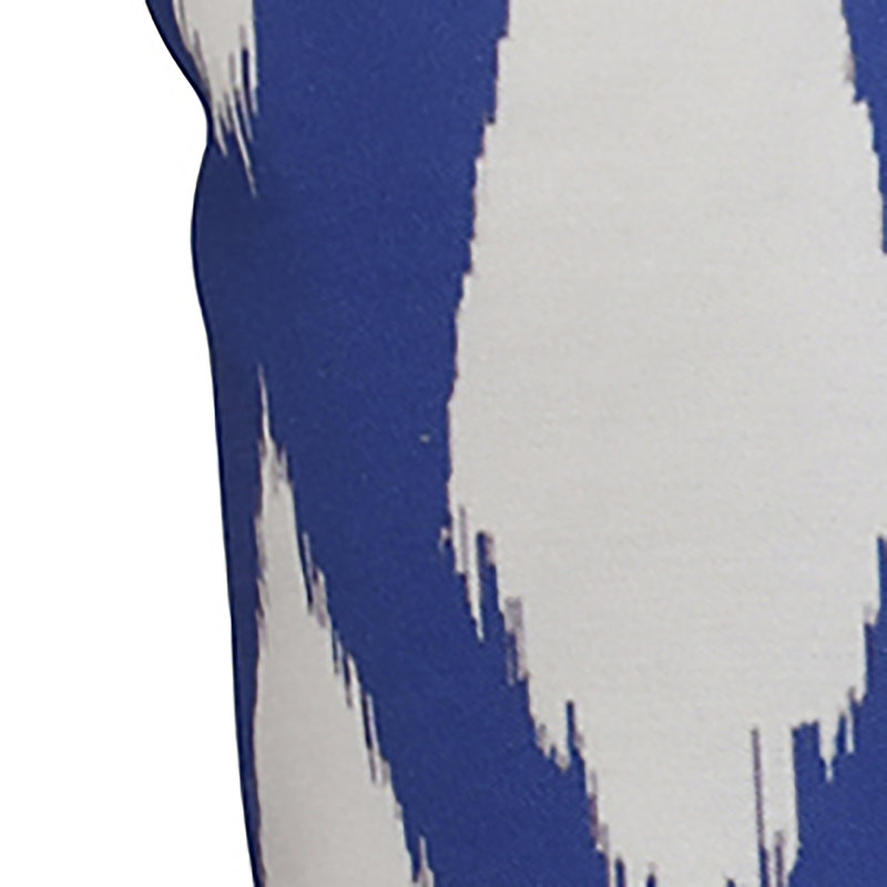 Ikat Reversible Throw Pillow, Dazzling Blue, 20" H x 20" W x 1" D