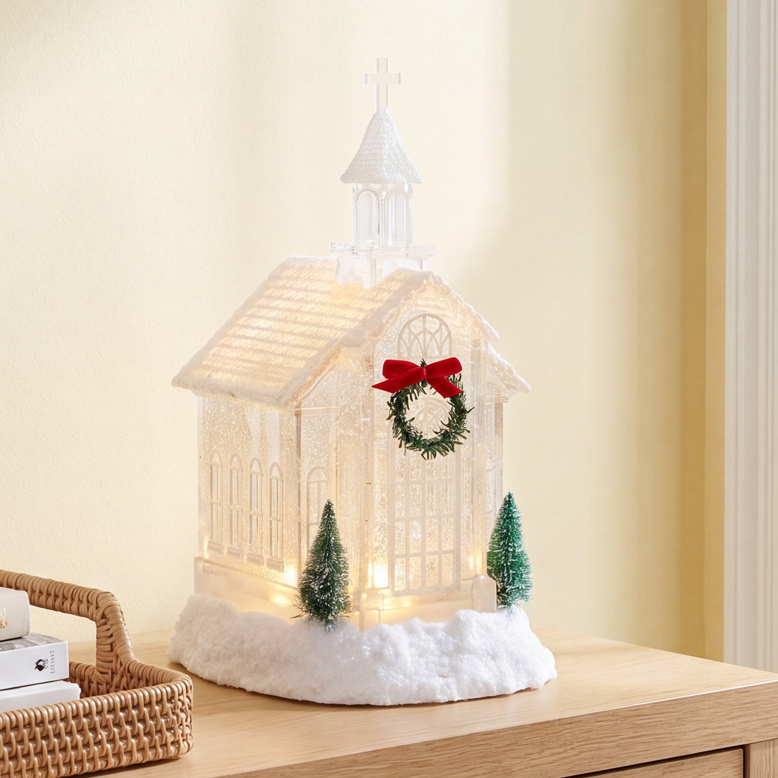Acrylic Church Snow Globe
