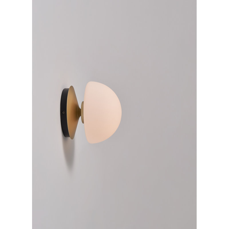 Plafonnier encastré à intensité variable à 1 lumière Saco, Champagne doré