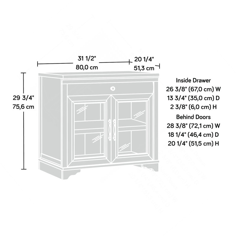 Library Base, Brown Finish