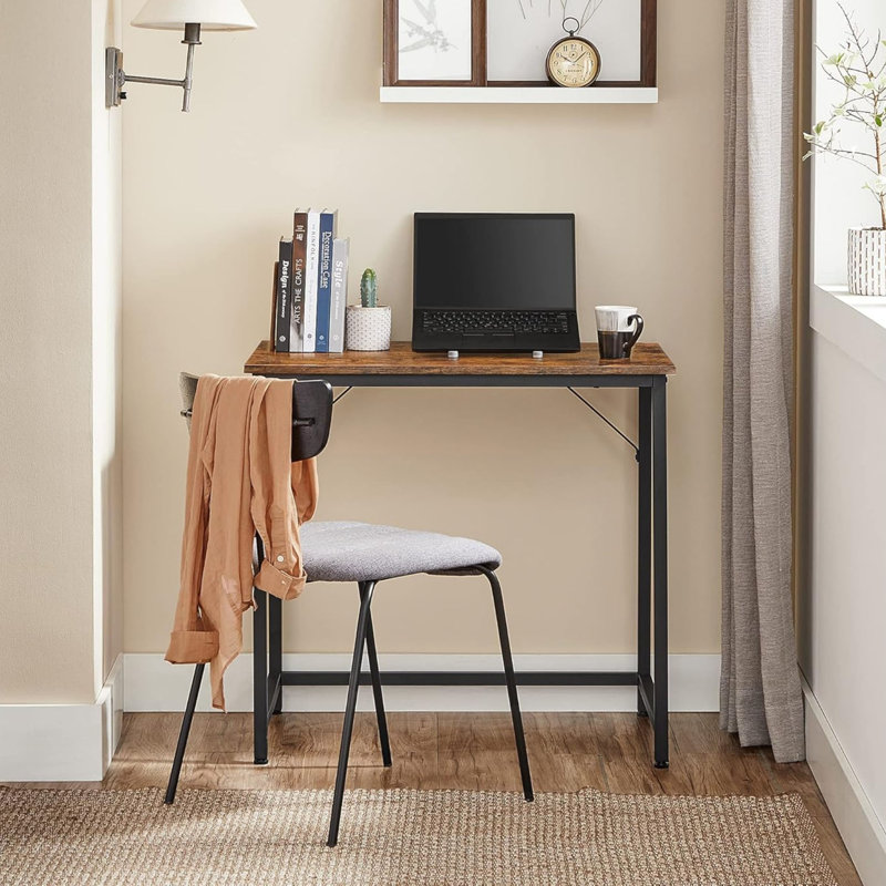 MDF Steel Writing Desk, 76 cm H x 80 cm W x 50 cm D
