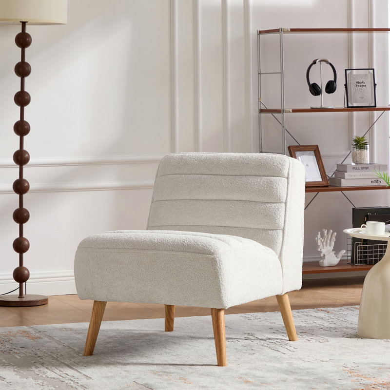Fauteuil d'appoint en chenille 24 po, Ivory