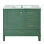 Meuble-lavabo de 36 pouces avec lavabo en céramique et rangement spacieux, parfait pour les salles de bain modernes et compactes-1303358973
