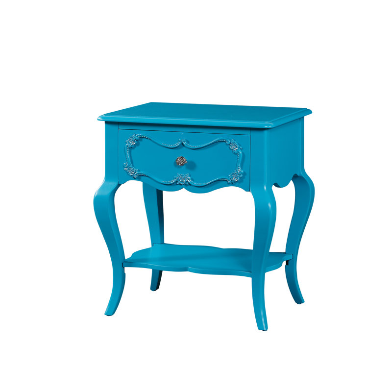 Kyrae 24'' W Nightstand, Turquoise
