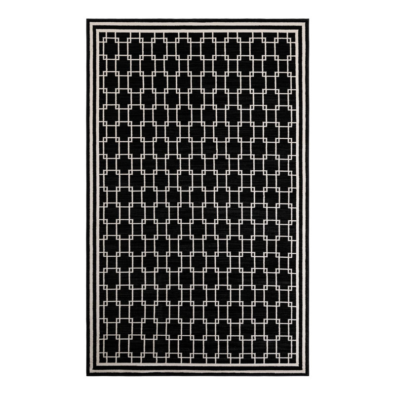 Jill Zarin Metropolitan Uptown Rug Black, Rectangle 5'1" x 8'