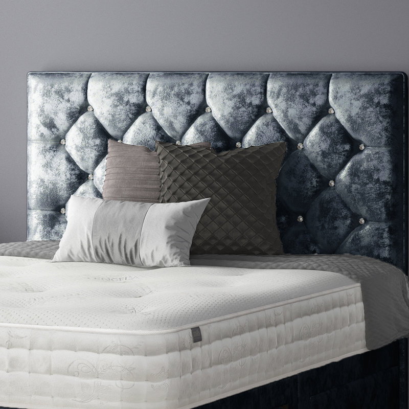 Farallones Upholstered Headboard, Silver, Single (3')
