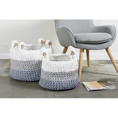 Ensemble de paniers ronds 2 pièces
