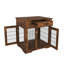 Table pour chien avec double porte