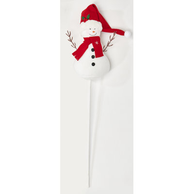 Piquet de jardin bonhomme de neige