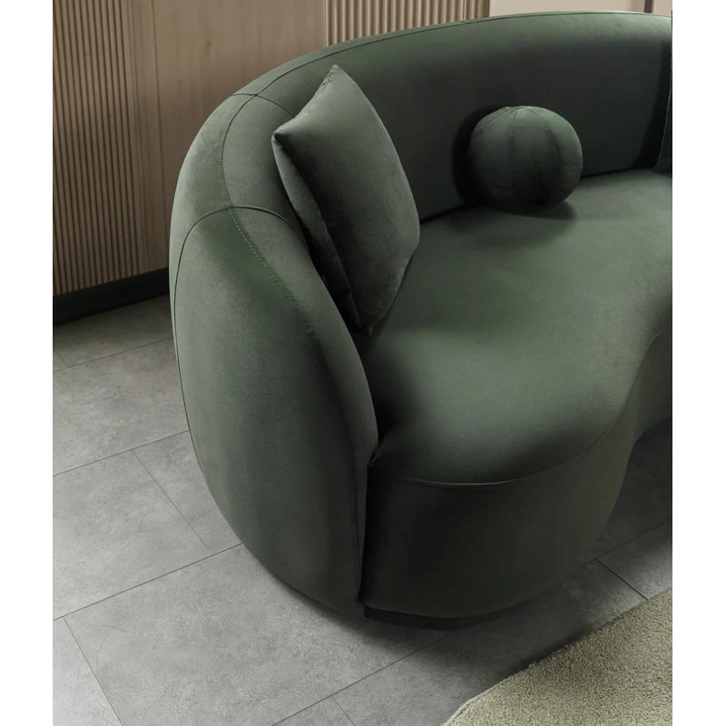 Velours Bonna 3 pièces vert, Vert