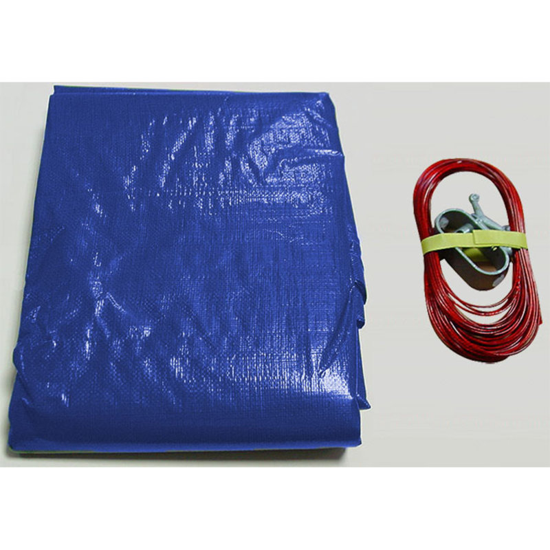 WFX Utility 1 Person Plastic Round Pool Cover Hot Tub in Blue, 500cm diameter