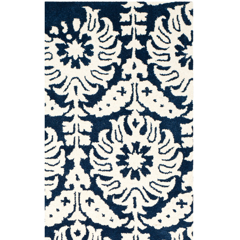 Tapis en laine touffeté à la main Rudra, Rectangle 2 pi 6 po x 4 pi