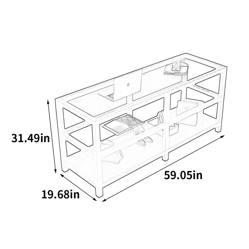 Armoire pour îlot central de luxe haut de gamme, H 31,49 po x l 59,05 po x P 19,68 po