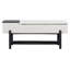 Banc de rangement rembourré avec compartiment caché, banc de vestibule pour le salon, vestibule-130471733-130471734
