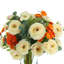Assorted Ranunculus Floral Arrangement in Glass Vase