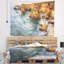 Tapisserie «Seashore Golden Rocks and Beach at Algarve»-28509062