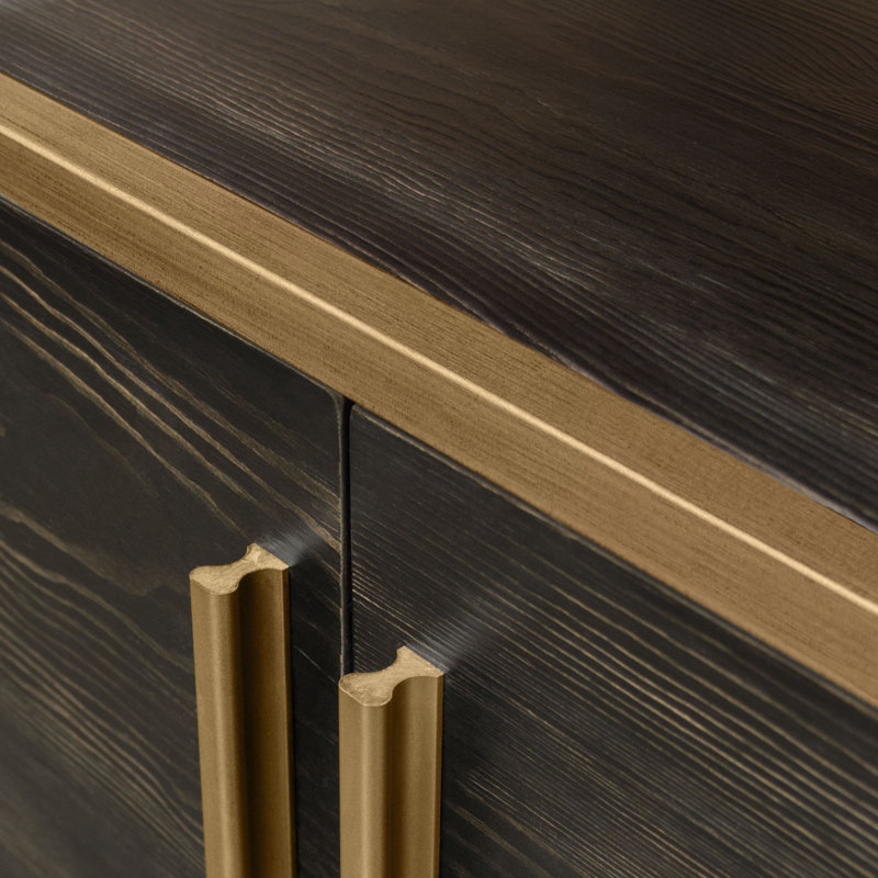 Empire End Table, Gold