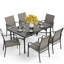 Argyri Rectangular 7 - Piece 6 - Person 170.2Cm Outdoor Table Set-1443736672