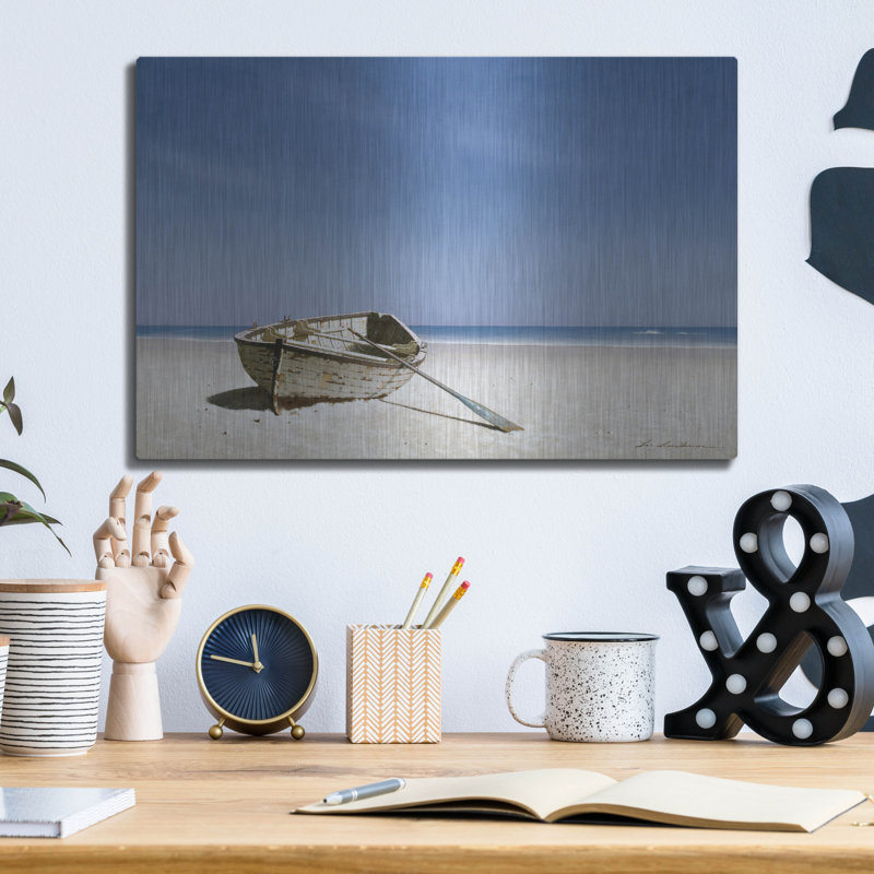 «Beached Boat 4» par Zhen-Huan Lu, H 12 po x l 16 po