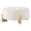 Table basse ronde avec repose-pieds capitonné-61058246