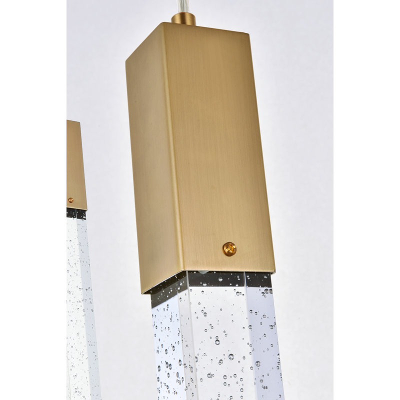 Aliha 9 - Light Cluster Pendant, Satin Gold