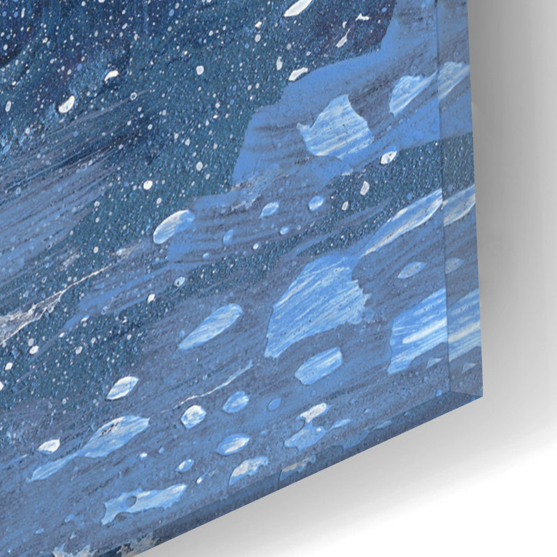 Art mural en verre épique «Night Magic 1» par Alicia Ludwig, H 16 po x l 12 po x P 0,13 po