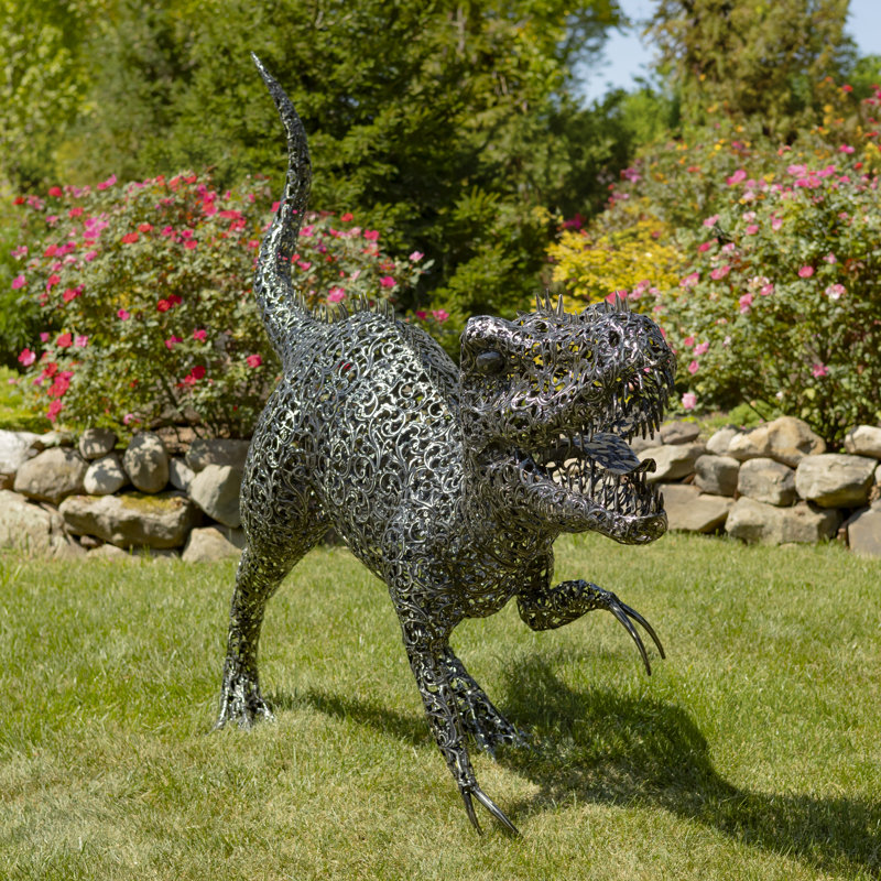 Jasean Dinosaurs Metal Garden Statue