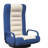 Floor Chair - Blue And Cream Comfortable Gaming Chair With Adjustable Design, 360-Degree Rotation, Easy Storage & Assembly