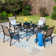 Basima 4 - Person Metal Patio Dining Set with Square Table