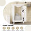 Meuble-lavabo simple autoportant de 20 po avec plateau en céramique-1854602547