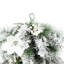 3' Pre-Lit Flocked Greenery Christmas Faux Swag with Lights