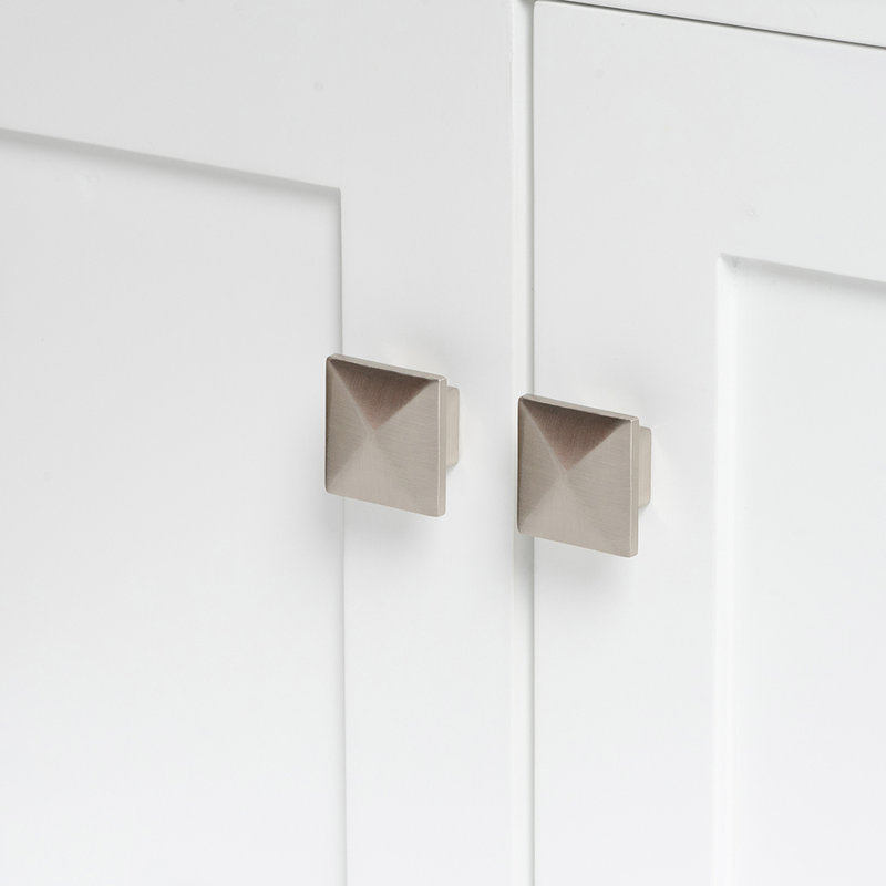 Cambridge 54" Single Bathroom Vanity Set, White / Brushed Nickel