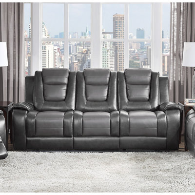 Canapé moderne de luxe inclinable double avec supports centraux