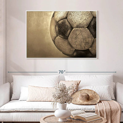 Ballon de soccer usé