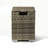 Rattan Fire Pit Table With Tank Holder And Ceramic Tile Tabletop-2115912030