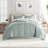 All Season Down-Alternative Reversible Comforter Set in Botanical Sage Green-5306032