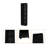 Sutton Slim Bookcase With Modern 5-Shelf Design-1210766695