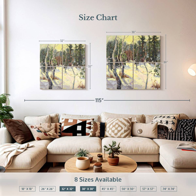 Alvord Four Seasons Aspens IV, 32" H x 32" W