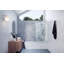 34" W. x 58.25" H in. Frameless Glass Hinged Bathtub Door-971818985