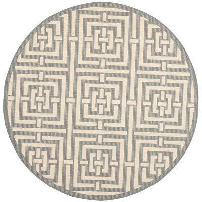 Tapis intérieur / extérieur gris / crème Arneshia